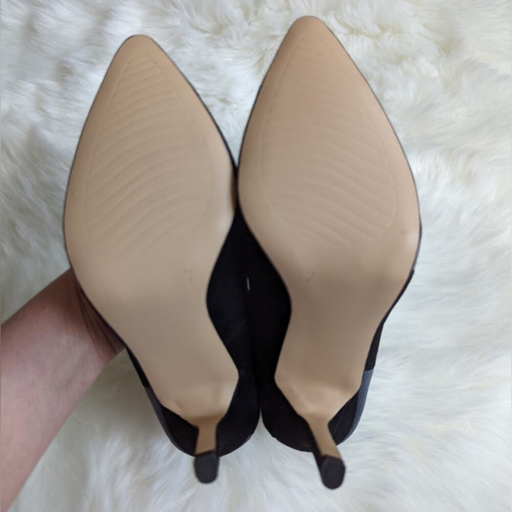 Michael Gray and Black Color Block Suede Stiletto Sadiee Pumps sz 7 - Picture 7 of 7